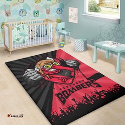 Amazing Aussie Essendon Breaking Through Fan Design Area Rug