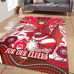 Amazing Aussie St. George Illawarra Dragons Naidoc Week Custom For Our Elders Home Jersey Area Rug