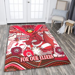 Amazing Aussie St. George Illawarra Dragons Naidoc Week Custom For Our Elders Home Jersey Area Rug