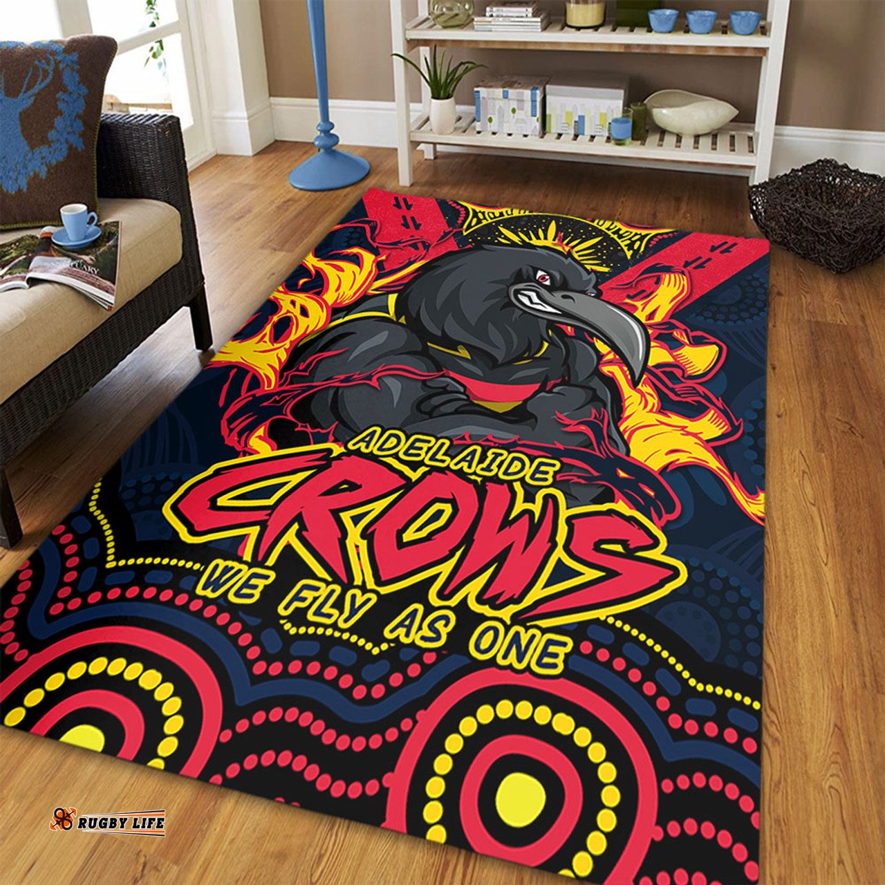 Amazing Aussie Adelaide Crows Ripped Legacy Of The Game Area Rug