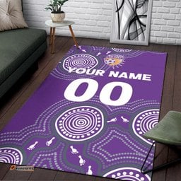 custom personalised perth glory area rug indigenous dot painting art tee aussie