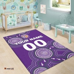 custom personalised perth glory area rug indigenous dot painting art tee aussie