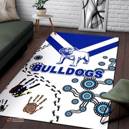 canterbury bankstown bulldogs area rug indigenous tee aussie
