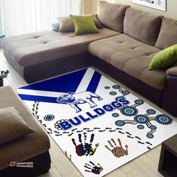 canterbury bankstown bulldogs area rug indigenous tee aussie