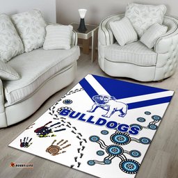 canterbury bankstown bulldogs area rug indigenous tee aussie
