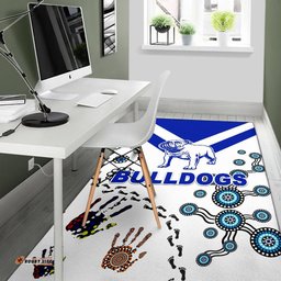 canterbury bankstown bulldogs area rug indigenous tee aussie