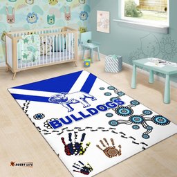 canterbury bankstown bulldogs area rug indigenous tee aussie