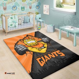 Amazing Aussie GWS GIANTS Breaking Through Fan Design Area Rug