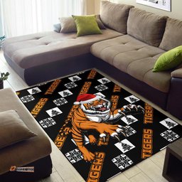 Wests Christmas Area Rug Tigers Fancy