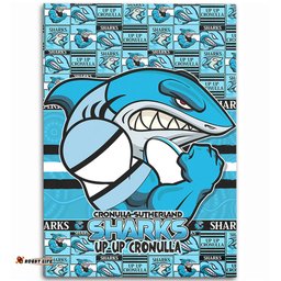 Amazing Aussie Cronulla Sutherland Sharks Champions Pride Comic Style Area Rug
