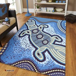 Amazing Aussie Australia Aboriginal Platypus Aboriginal Dot Painting Area Rug