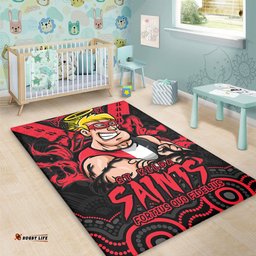 Amazing Aussie St Kilda Ripped Legacy Of The Game Area Rug