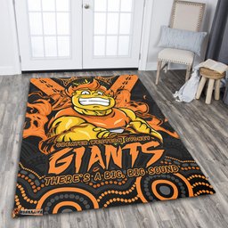 Amazing Aussie GWS GIANTS Ripped Legacy Of The Game Area Rug