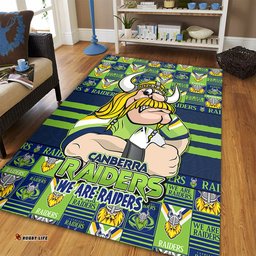 Amazing Aussie Canberra Raiders Champions Pride Comic Style Area Rug
