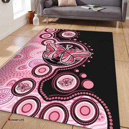 Amazing Aussie Australia Indigenous Butterfly Aboriginal Dot Arts Area Rug