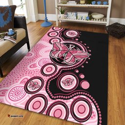 Amazing Aussie Australia Indigenous Butterfly Aboriginal Dot Arts Area Rug