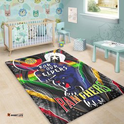 Amazing Aussie Penrith Panthers Naidoc Week Custom Penrith Panthers Naidoc Week For Our Elders Australian Indigenous Dot Art Area Rug