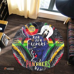 Amazing Aussie Penrith Panthers Naidoc Week Custom Penrith Panthers Naidoc Week For Our Elders Australian Indigenous Dot Art Area Rug