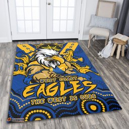 Amazing Aussie West Coast Eagles Ripped Legacy Of The Game Area Rug