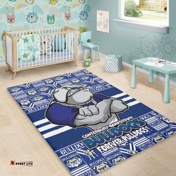 Amazing Aussie Canterbury Bankstown Bulldogs Champions Pride Comic Style Area Rug