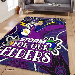 Amazing Aussie Melbourne Storm Naidoc Week Custom Melbourne Storm For Our Elders Area Rug