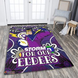 Amazing Aussie Melbourne Storm Naidoc Week Custom Melbourne Storm For Our Elders Area Rug