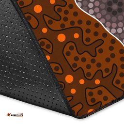 Amazing Aussie Australia Aboriginal Inspired Dot Painting Art Connection Concept Rug Area Rug