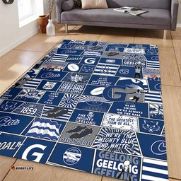 Amazing Aussie Geelong Cats Legacy Of The Pride Comic Style Area Rug