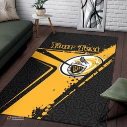 Custom Text Cornwall Rugby Personalised Area Rug Cornish Rugby