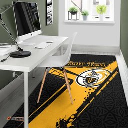 Custom Text Cornwall Rugby Personalised Area Rug Cornish Rugby