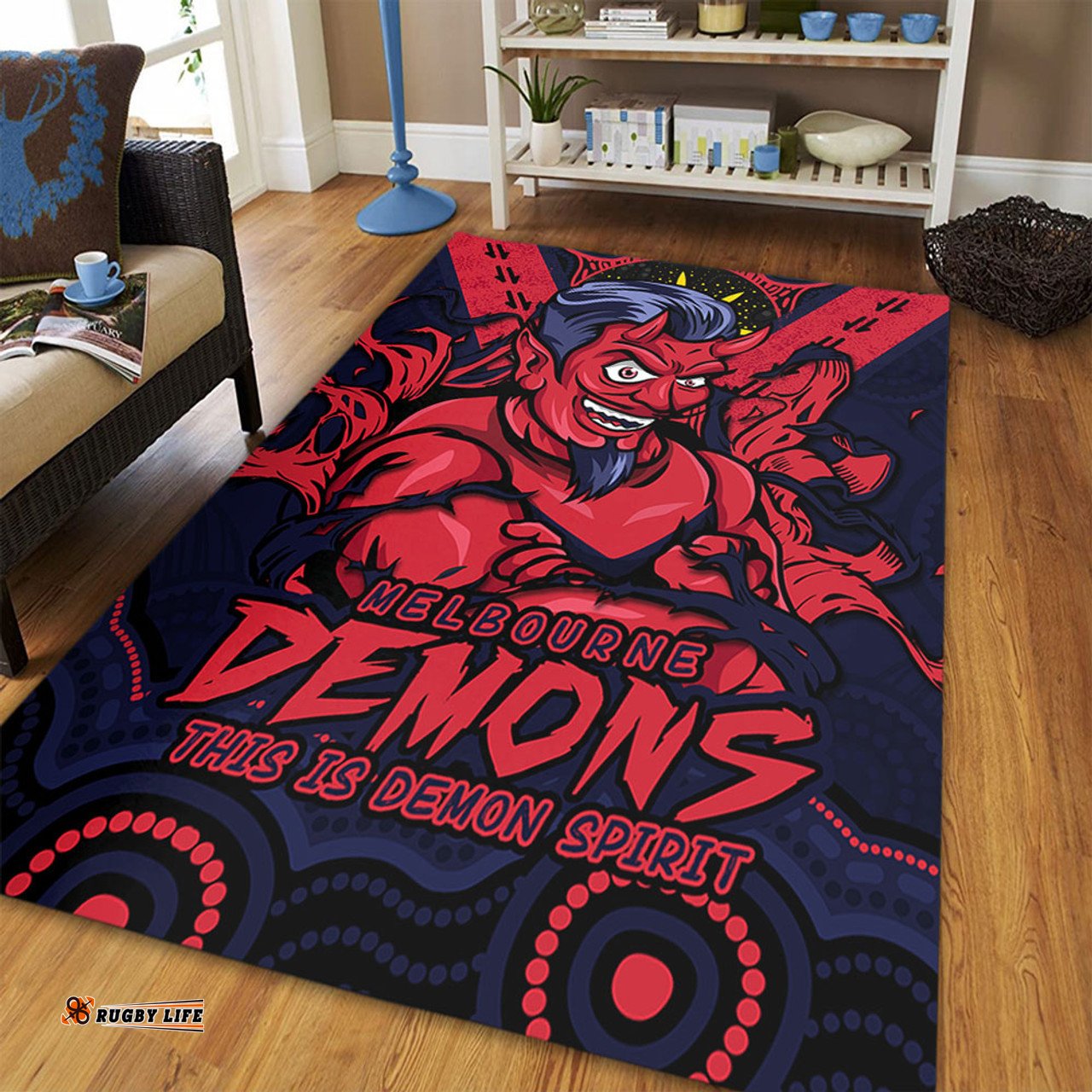 Amazing Aussie Melbourne Ripped Legacy Of The Game Area Rug