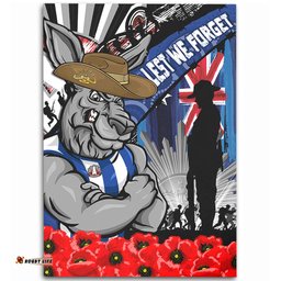 Amazing Aussie North Melbourne Anzac Day Honor United In Spirit Area Rug