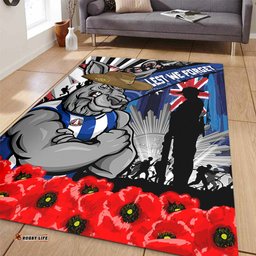 Amazing Aussie North Melbourne Anzac Day Honor United In Spirit Area Rug