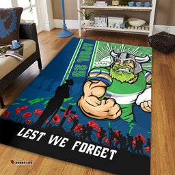 Amazing Aussie Canberra Raiders Anzac Day Lest We Forget Strong Fighting Spirit Area Rug