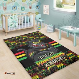 Amazing Aussie Penrith Panthers Champions Pride Comic Style Area Rug