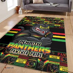 Amazing Aussie Penrith Panthers Champions Pride Comic Style Area Rug