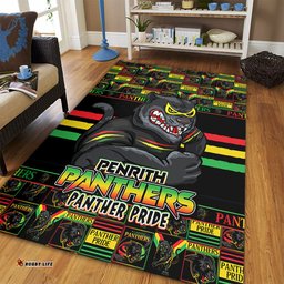 Amazing Aussie Penrith Panthers Champions Pride Comic Style Area Rug