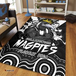 Amazing Aussie Collingwood Ripped Legacy Of The Game Area Rug