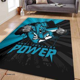 Amazing Aussie Port Adelaide Breaking Through Fan Design Area Rug
