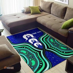 Torres Strait Personalised Area Rug Torres Strait Symbol And Aboriginal Patterns