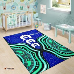 Torres Strait Personalised Area Rug Torres Strait Symbol And Aboriginal Patterns