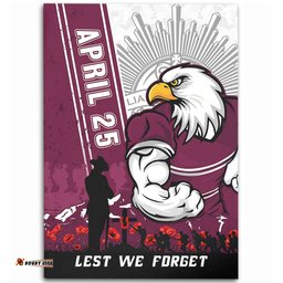 Amazing Aussie Manly Warringah Sea Eagles Anzac Day Lest We Forget Strong Fighting Spirit Area Rug