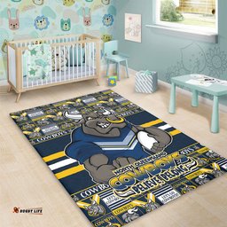 Amazing Aussie North Queensland Cowboys Champions Pride Comic Style Area Rug