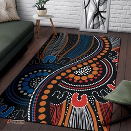 Aboriginal Area Rug Indigenous Patterns Ver09