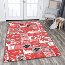 Amazing Aussie Sydney Swans Legacy Of The Pride Comic Style Area Rug