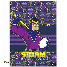 Amazing Aussie Melbourne Storm Champions Pride Comic Style Area Rug