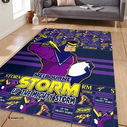 Amazing Aussie Melbourne Storm Champions Pride Comic Style Area Rug