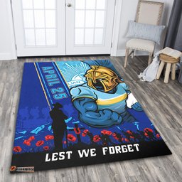 Amazing Aussie Gold Coast Titans Anzac Day Lest We Forget Strong Fighting Spirit Area Rug