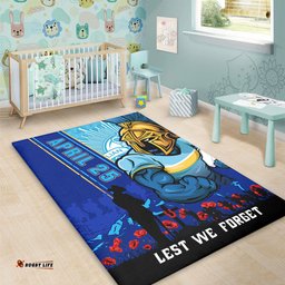 Amazing Aussie Gold Coast Titans Anzac Day Lest We Forget Strong Fighting Spirit Area Rug