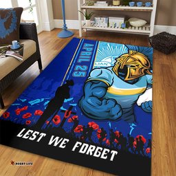 Amazing Aussie Gold Coast Titans Anzac Day Lest We Forget Strong Fighting Spirit Area Rug